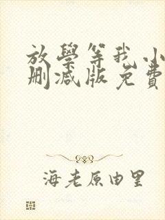 放学等我小说未删减版免费阅读