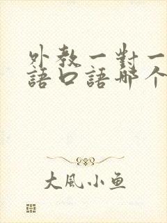 外教一对一学英语口语哪个机构好