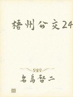 梧州公交24路