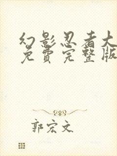 幻影忍者大电影免费完整版中文版