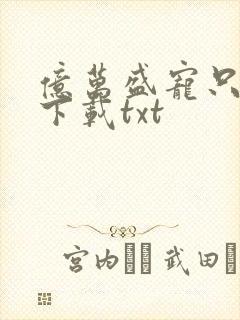 亿万盛宠只为你下载txt