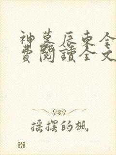 神墓辰东全集免费阅读全文