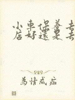 小车保养去4s店好还是去修车厂好