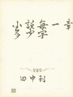 小说每一章大概多少字