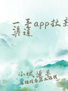 一手app拉新渠道