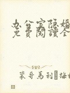 办公室隐婚小说免费阅读全文