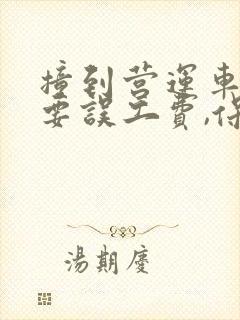 撞到营运车辆索要误工费,保险公司能赔吗