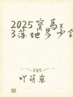 2025宝马x3落地多少钱