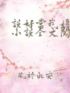 说好当我媳妇呢小说全文阅读