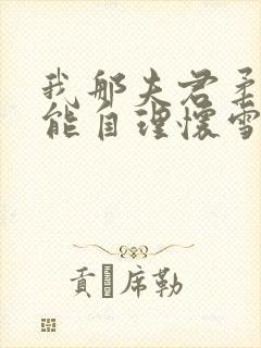 我那夫君柔弱不能自理怀雪