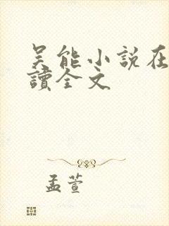 吴能小说在线阅读全文