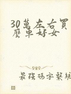 30万左右买什么车好女