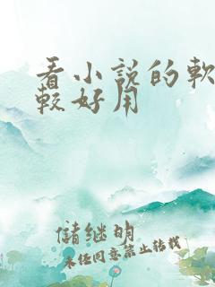 看小说的软件比较好用