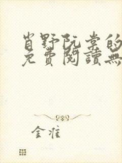 肖野阮棠的小说免费阅读无弹窗