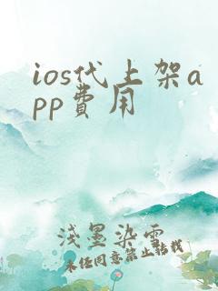 ios代上架app费用 ios代上架app费用