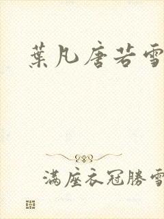 叶凡唐若雪更新