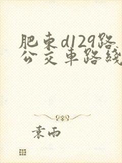 肥东d129路公交车路线时间表