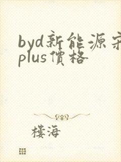 byd新能源宋plus价格 byd新能源宋plus价格