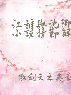 江稚与沈卿尘的小说情节解析