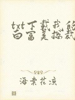 txt下载我的白富美总裁老婆