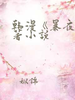 韩漫《暴夜》原著小说