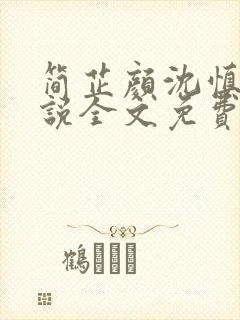 简芷颜沈慎之小说全文免费阅读正版