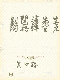 别闹薄先生笔趣阁无弹窗免费