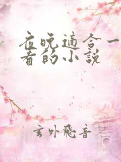 夜晚适合一个人看的小说