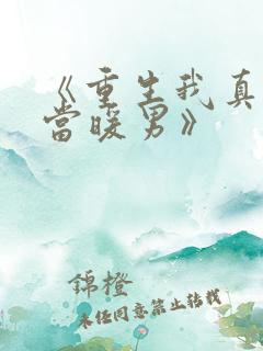 《重生我真没想当暖男》