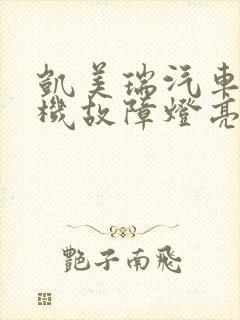 凯美瑞汽车发动机故障灯亮是什么情况 凯美瑞汽车发动机故障灯亮是什么情况