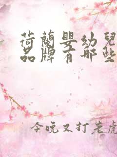 荷兰婴幼儿奶粉品牌有哪些