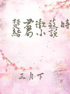 楚君彻苏时锦大结局小说