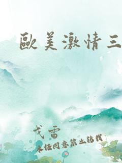 欧美激情三极片