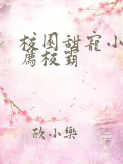 校园甜宠小说推荐校霸