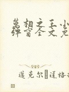 万相之王小说无弹窗全文免费阅读
