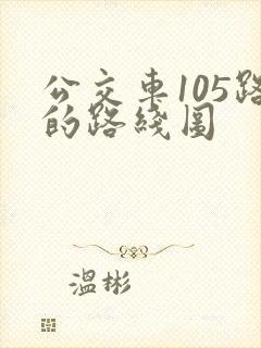 公交车105路的路线图