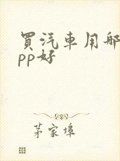 买汽车用哪个app好
