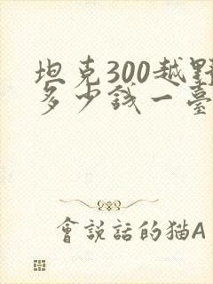 坦克300越野多少钱一台