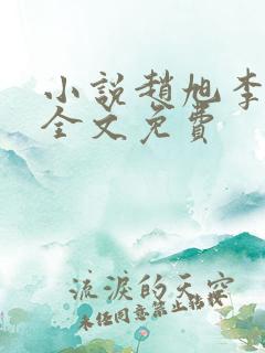 小说赵旭李晴晴全文免费