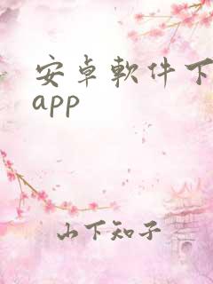 安卓软件下载的app