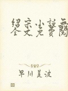绍宋小说无弹窗全文免费阅读