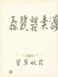 王牌甜妻:霸道总裁宠不够 戈唧