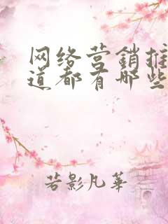 网络营销推广渠道都有哪些