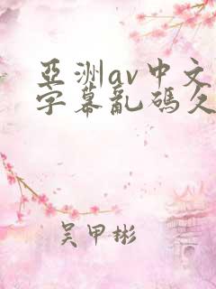 亚洲av中文字字幕乱码久久