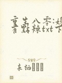 重生八零:媳妇有点辣txt下载全本