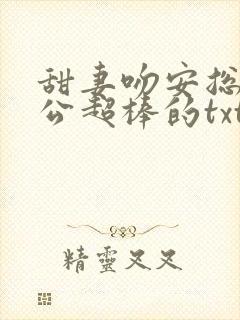 甜妻吻安总裁老公超棒的txt