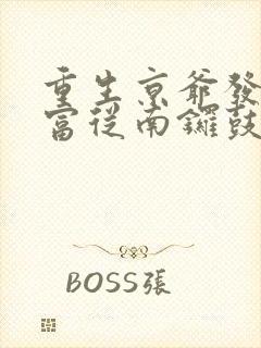 重生京爷发家致富从南锣鼓巷开始