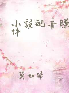 小说配音赚钱软件