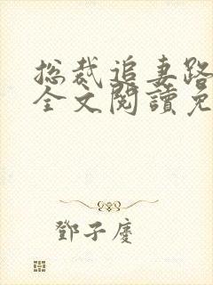 总裁追妻路漫漫全文阅读免费