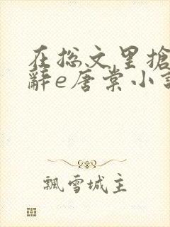 在总文里抢主角辞e唐棠小说全文阅读txt